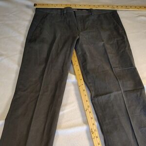 Express Photographer Dress Pants Women 34/32 Gray Excellent Pinstripe Slim Fit